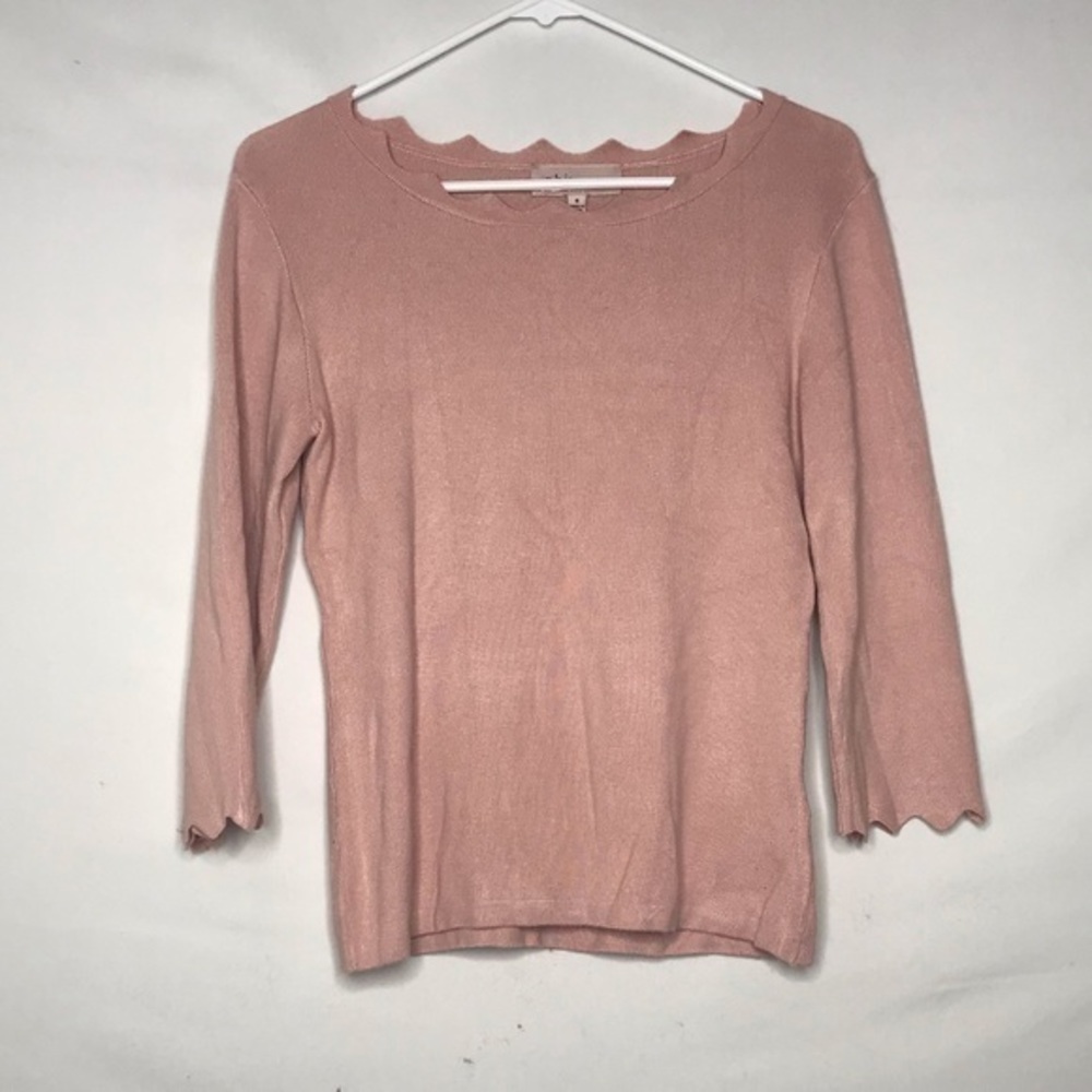 Philosophy light pink knit sweater